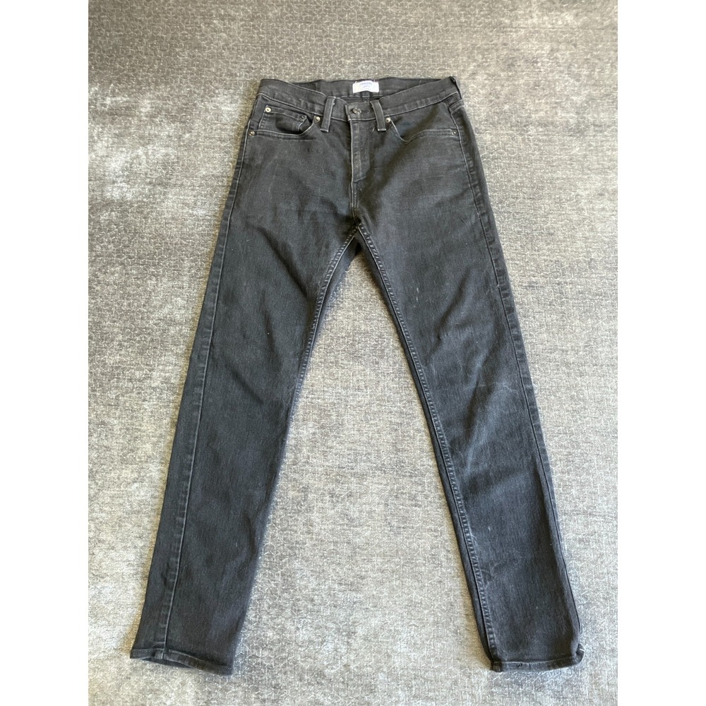 Denizen From Levi's 288 Skinny Jeans Mens 28x28 Black Denim Cotton Stretch Slim‎